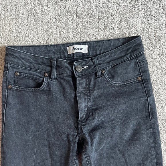 Acne Women’s Hex Cash Skinny Jeans Size 28 Black Stretch Denim GUC - Picture 3 of 11